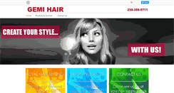 Desktop Screenshot of gemihair.com